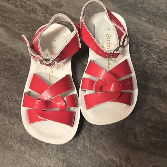 SUN-SAN SWIMMER SHINY FUCHSIA KIDS –Kids 8 - Picture 2 of 5